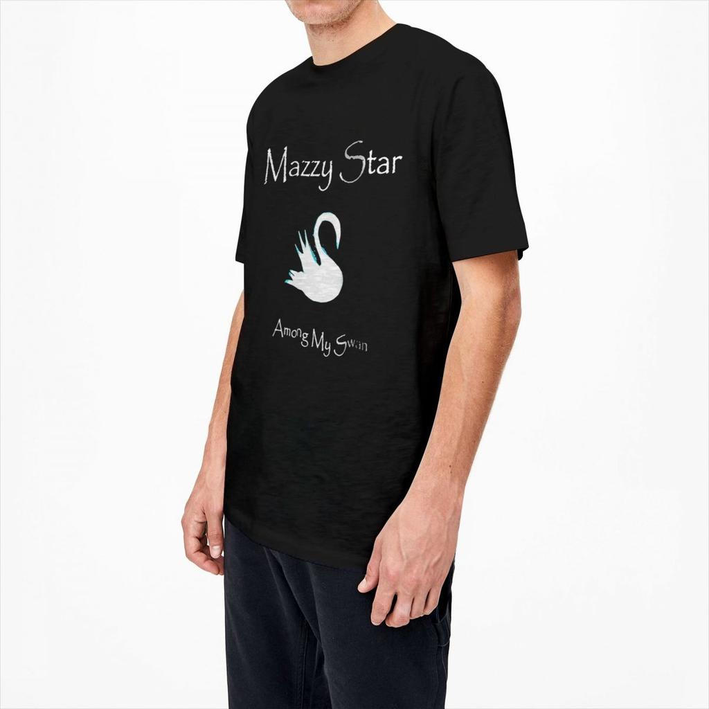 Men Women's Mazzy Star Among My Swan T Shirt Accessories Cotton Tops Crazy Short Sleeve Crewneck Tee Shirt Plus Size Shirt