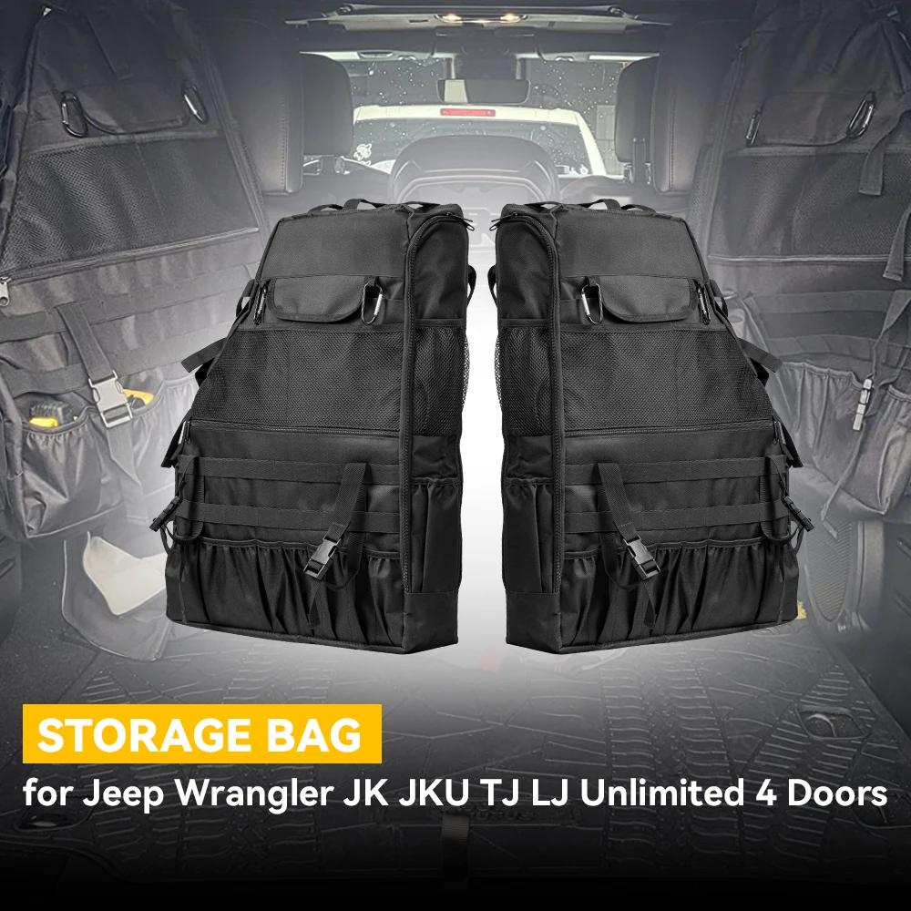 Für Jeep Wrangler JK 4-Türer 2007-2019 Überrollbügel-Aufbewahrungstasche Käfigfracht JKU TJ JL Satteltasche Aufbewahrungstasche mit mehreren Taschen