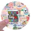 60 New Teacher Doodle Stickers DIY Decorative Notebook Skateboard Personalized Hand Note Waterproof Stickers