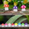TOYANDONA 80 Pieces 8 Colors Mini Resin Mushrooms - Miniature Mushrooms, Cute Resin Terrarium Figurines, Tiny Fake Mushrooms, Fairies, Bonsai
