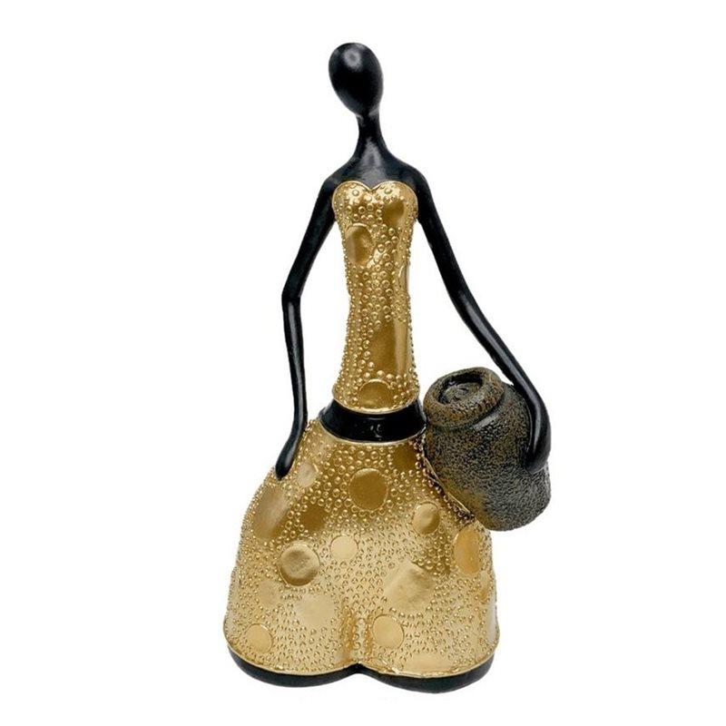 

Resin Figure Holding Jar Sculptures Home Decor Abstract Modern Female Body For Desktop For Home Living Room