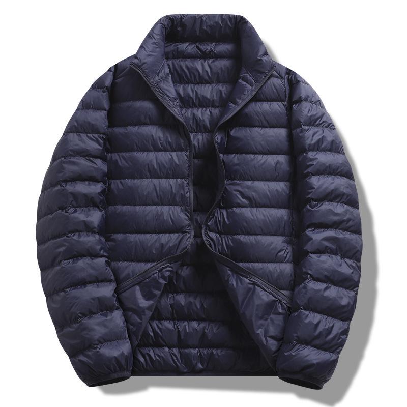 Herbst/Winter Herren Leichte Kurze Daunenjacke – Mit Kapuze und Warm