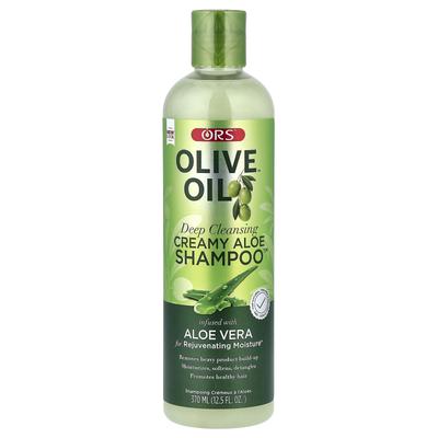 ORS, Crema Detergente Profonda Olio d'Oliva™ Shampoo Cremoso all'Aloe™, 370ml (12,5 once fluide)