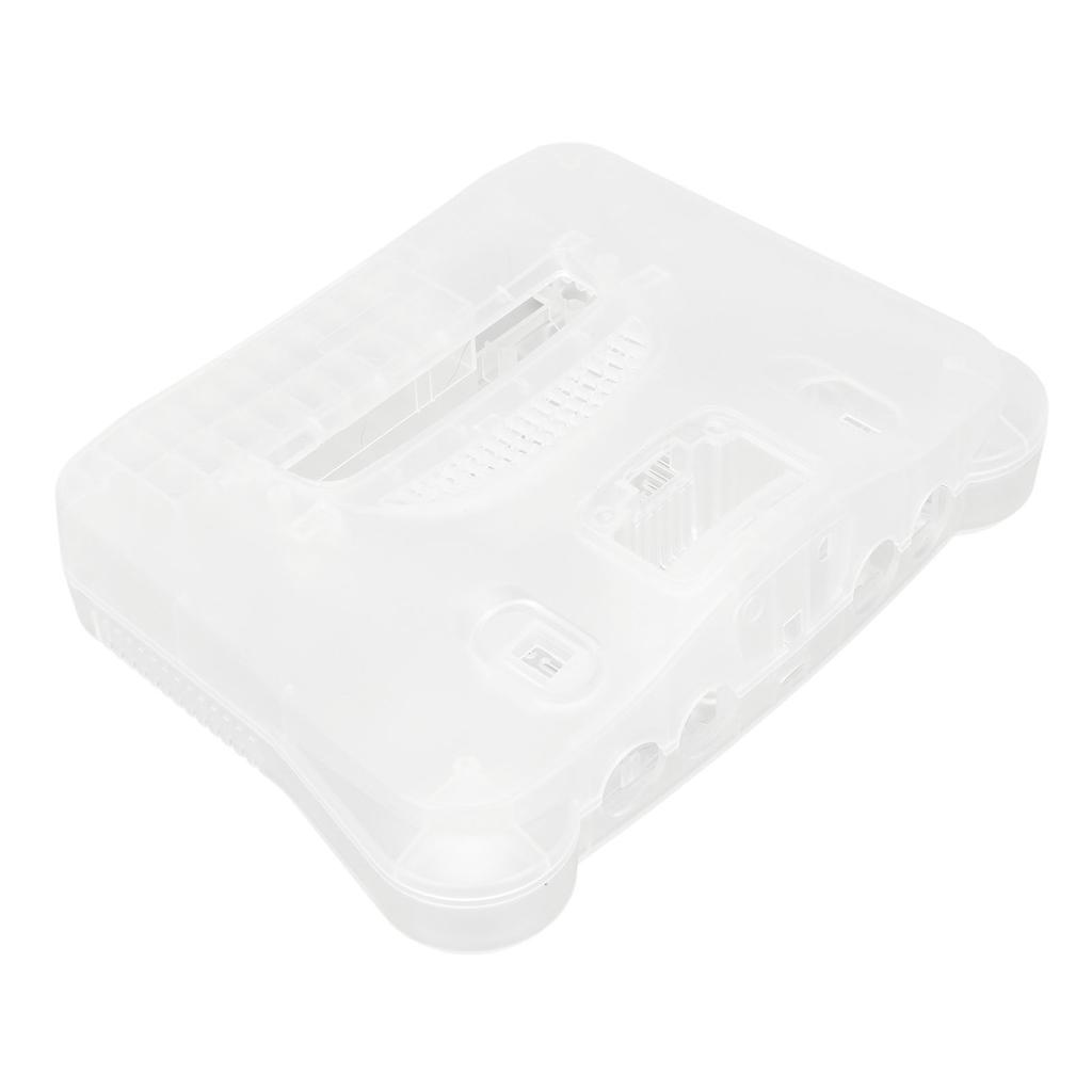 Retro Video Game Console Case Translucent White Game Console Protective Shell for N64 Retro Video Game Console