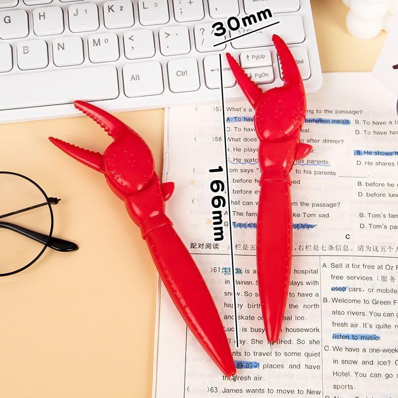 Crab Lobster Claw Gel Pens, Ocean Themed Writing Pens, Novelty Office School Supplies