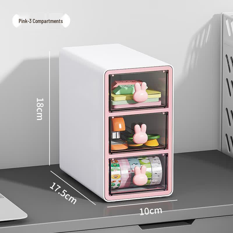 Cartoon Rabbit Desktop Storage Box