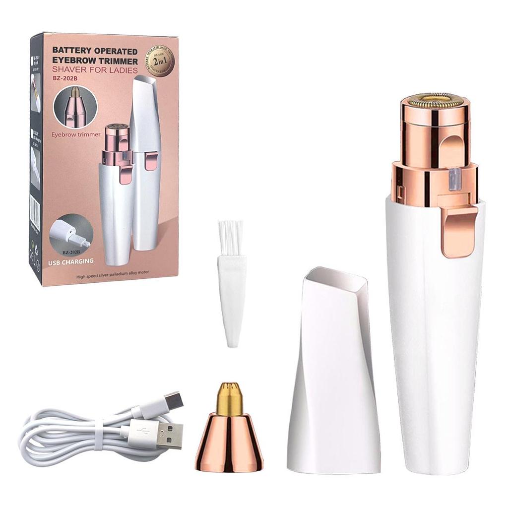 Women's Electric Eyebrow Trimmer & Shaper - Automatic Two-in-One Razor Tool