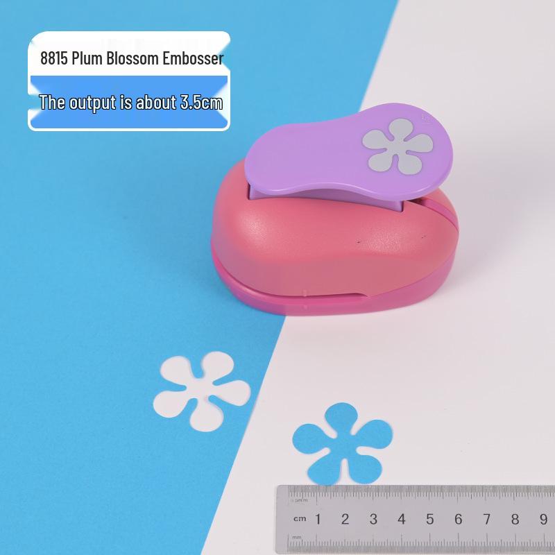 Children's DIY Embossing Machine: Easy Large Flower Punch for Kindergarten Craft and Paper-Cutting Projects