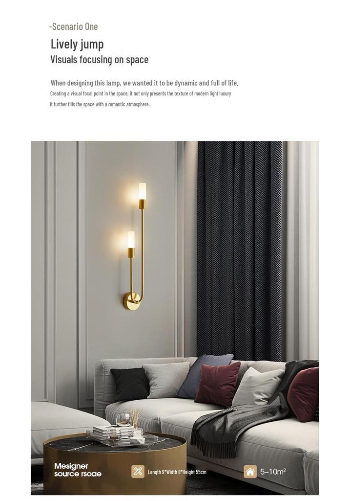Nordic Luxury Wall Lamp - Modern Living Room, Corridor & Bedroom Lighting