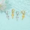 Kpop Demon Hunters Jinu Cross Stars Dangle Earrings For Men Women Metal Earring Cosplay Jewelry Accessories Gifts