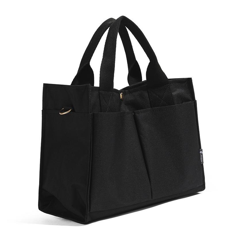 Korean Mommy Bag Multi-Compartment Maternity Outing Lightweight Handheld Shoulder Bag Large Capacity Canvas Multi-Functional Mom Bag