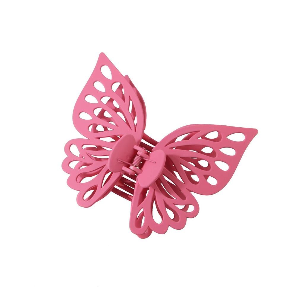Double-layer Hollow Large Butterfly Clip Hairpin Net Celebrity Hairpin Jewelry Claw Clip Shark Clip