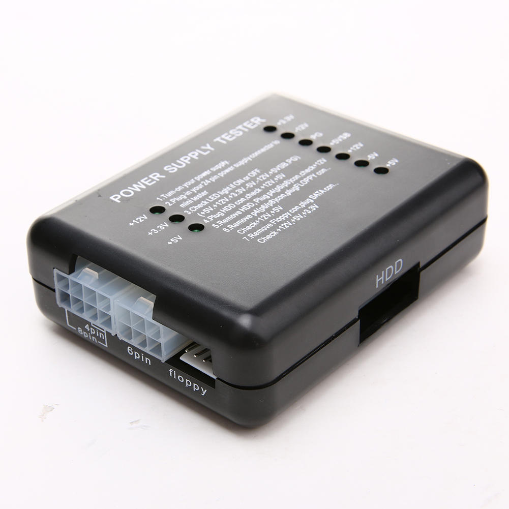 SATA & Molex HDD Connector with 20/24 Pin 20/24 Pin PC Computer Power Supply Tester Checker Computer Power Supply Tester China Mainland