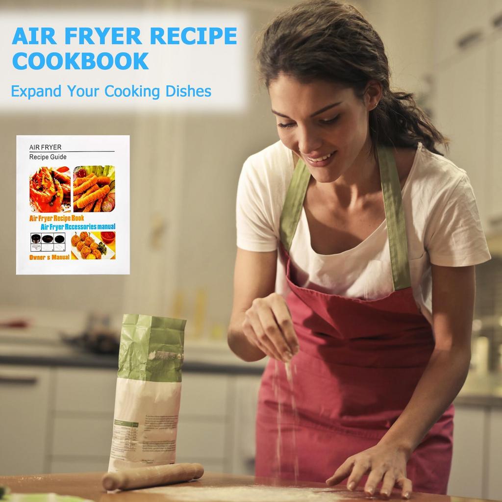 14Pcs Air Fryer Accessories Chips Baking Basket Pizza Pan Home Kitchen Tool