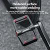 ROCKBROS Bicycle Pedals Left/right Lightweight Pedal 3 Bearings Road Bike Pedal Widened Magnesium Alloy Pedal Ultralight 171G
