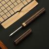 1PC Household Tools Rosewood Black Sandalwood Stainless Steel Tea Needle Pu'er Tea Sandalwood Tea Knife Tea Set Accessories