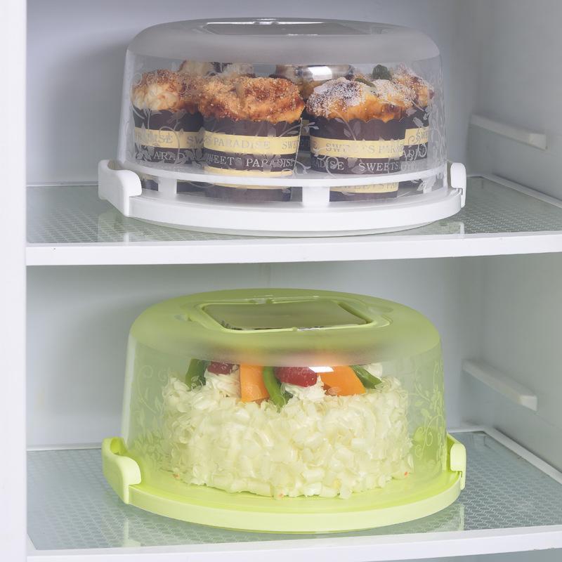 Birthday Cake Storage Box Round Wedding Baking Container Stand Plate Pie Tray UtensilsKitchen Tools Storage Box Accessories&
