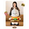 New Soft Plush Hamburger Pacha Dog Doll Wholesale For Bed Decoration And Claw Machine