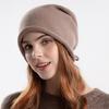 Cana Fashion Beanie Knit Loose Fit Women's Short Beanie Brim Hat