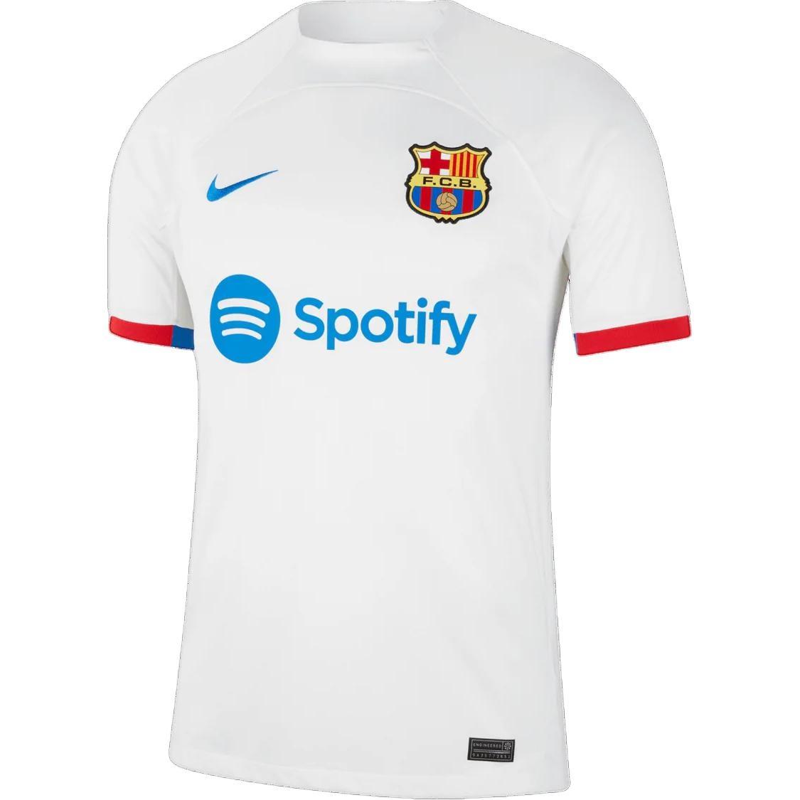 Nike FC Barcelona 2023/24 Stadium Jersey White Men s DX2686-101 S