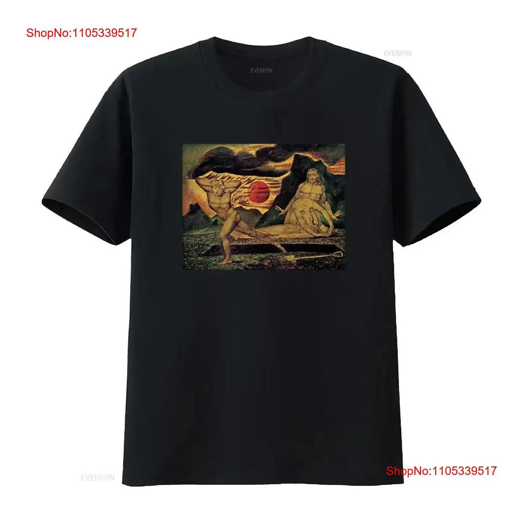 Abel William Blake Painting T Shirt Art for Her Him Lover Vintage Washed Everyday Wear Soft Des