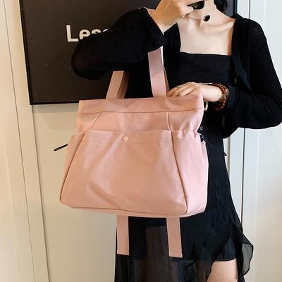 Large Gym Bags Tote Bag for Women Waterproof Nylon Handbag Shoulder Bag Female Casual Daypack Ladies Commute Bag for Travel Work