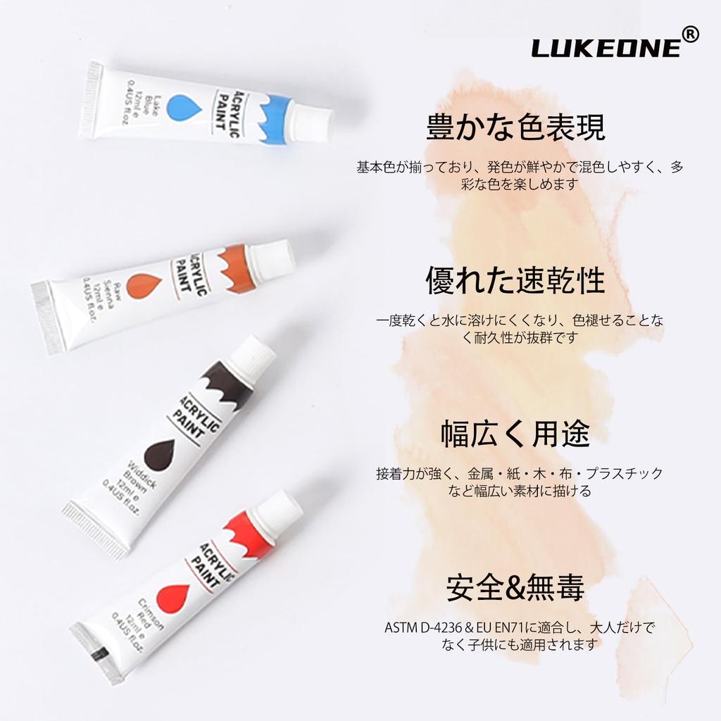 Akrylová barva 24 akrylových 10 štětců 1 voděodolná Snadno použitelná na a Ideální pro vybarvování a Perfektní dárek pro předškolní a základní školu