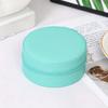 Portable Round Jewelry Box Necklaces Earrings Rings Jewelry Organizer Display Travel Jewelry Case Boxes Pu Leather Storage Box