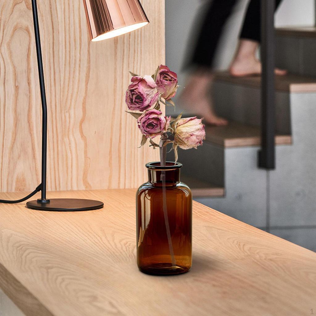 Glas Blume Vase Hydrokultur Pflanzen Topf Knospe Pflanzer für Abendessen Tisch Innen