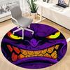 1PC Monster Face Office Round Area Rug, Indoor Mat Suitable ForOffice, Under Office Chairs Bedroom Living Room Home Decor, Room Deco,  f016