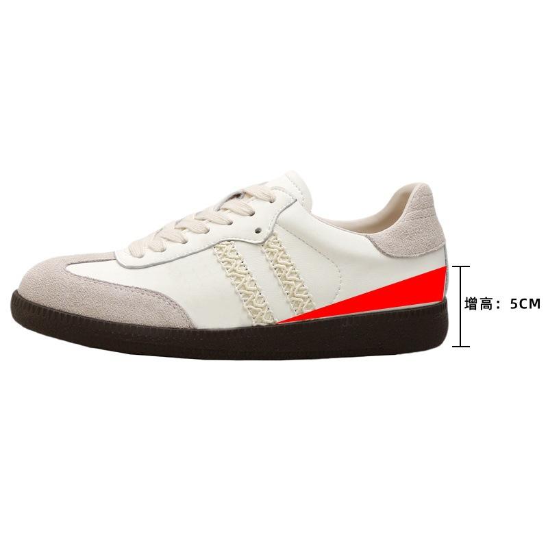 Soft-soled retro lace edge German training shoes women's new leather versatile sports and leisure shoes Forrest Gump shoes
