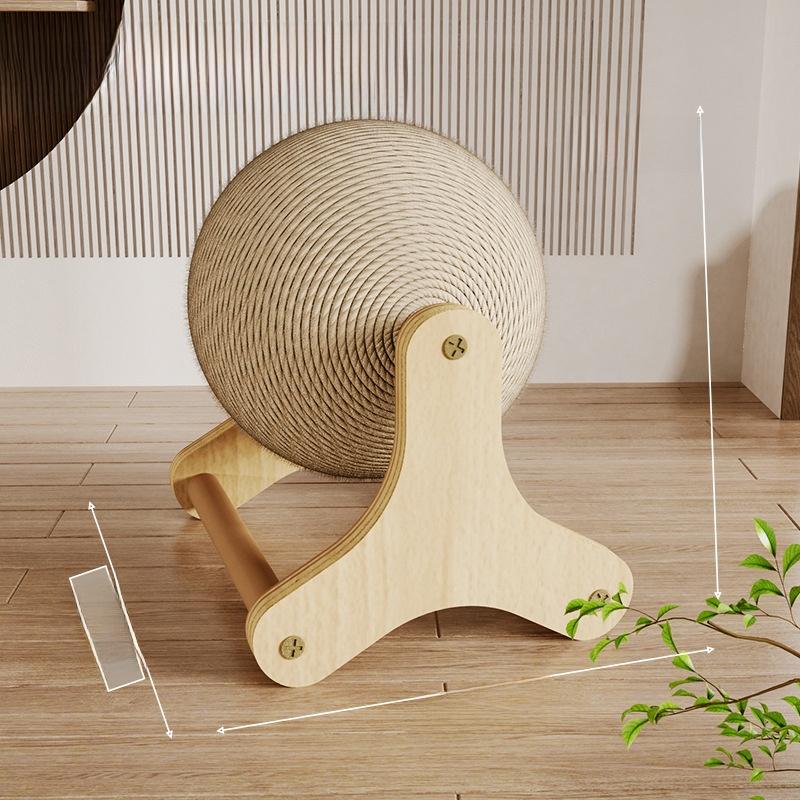 Vertical cat scratching board, durable and scratch-resistant, does not shed debris, sisal ball, a self-entertaining tool for cats to sharpen
