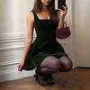 European and American women's clothing French elegant fashion dating clothing velvet suspender dress