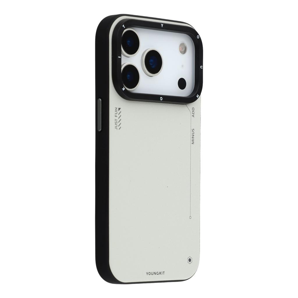 YOUNGKIT For iPhone 17 Pro Max Case Compatible with MagSafe PU Leather+PC Phone Cover