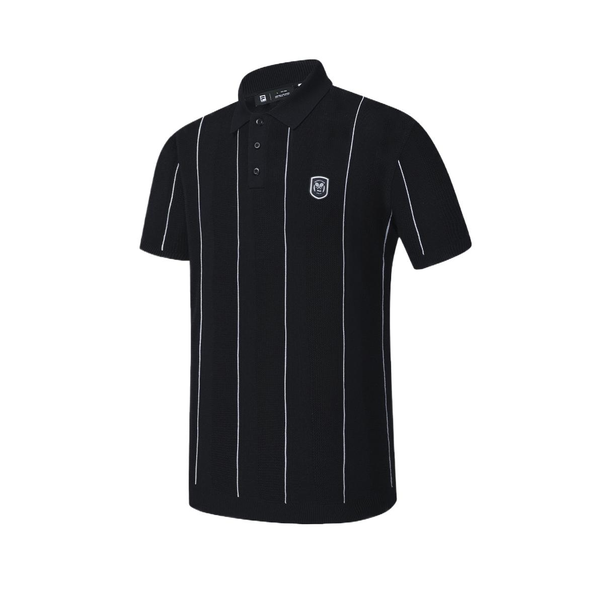 

FILA Tennis Polo Striped Solid T-Shirt Men tops A11M623409F-NV L
