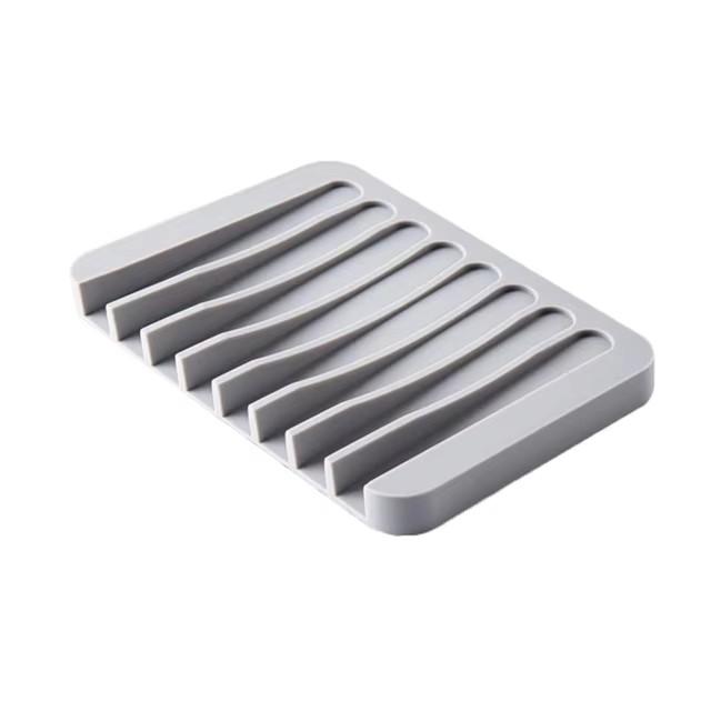 1Pcs High Quality Silicone Self Draining Soap Dishes Innovative Soap Holder Saver Silicone Soap Holder Anti Slip Pad