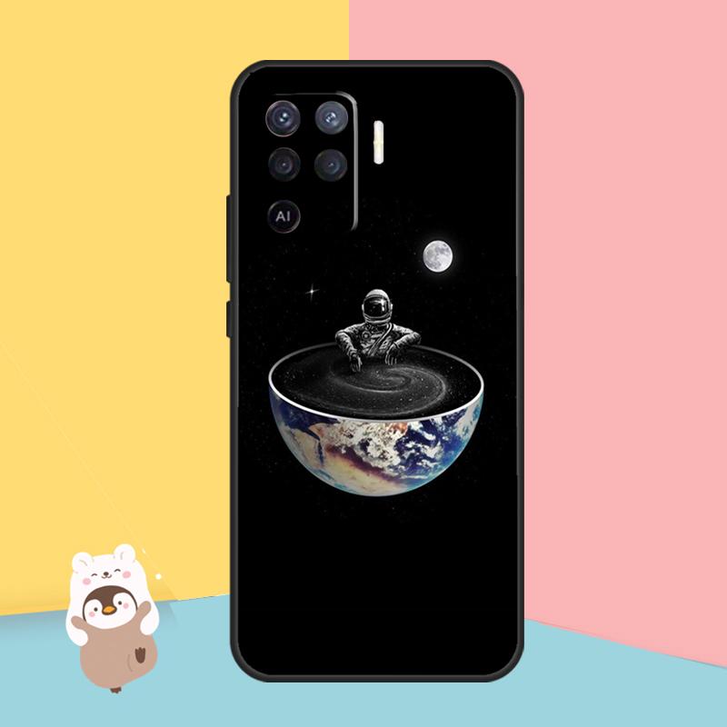 Planet Astronaut Fall für OPPO A74 A93 A83 A91 A53S A9 A5 A31 A53 2020 A15 A16 A1K A52 A72 a94 A54 Abdeckung