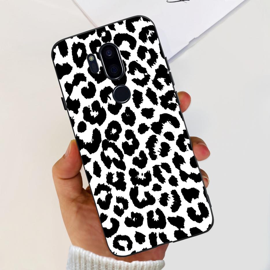 Para LG G7 thinQ Funda G710EM LM-G710 G710 Cubierta Pintada de Lujo Fundas de Teléfono de Silicona Suave Para LG G7 ThinQ Cubiertas Traseras 6.1'' Parachoques
