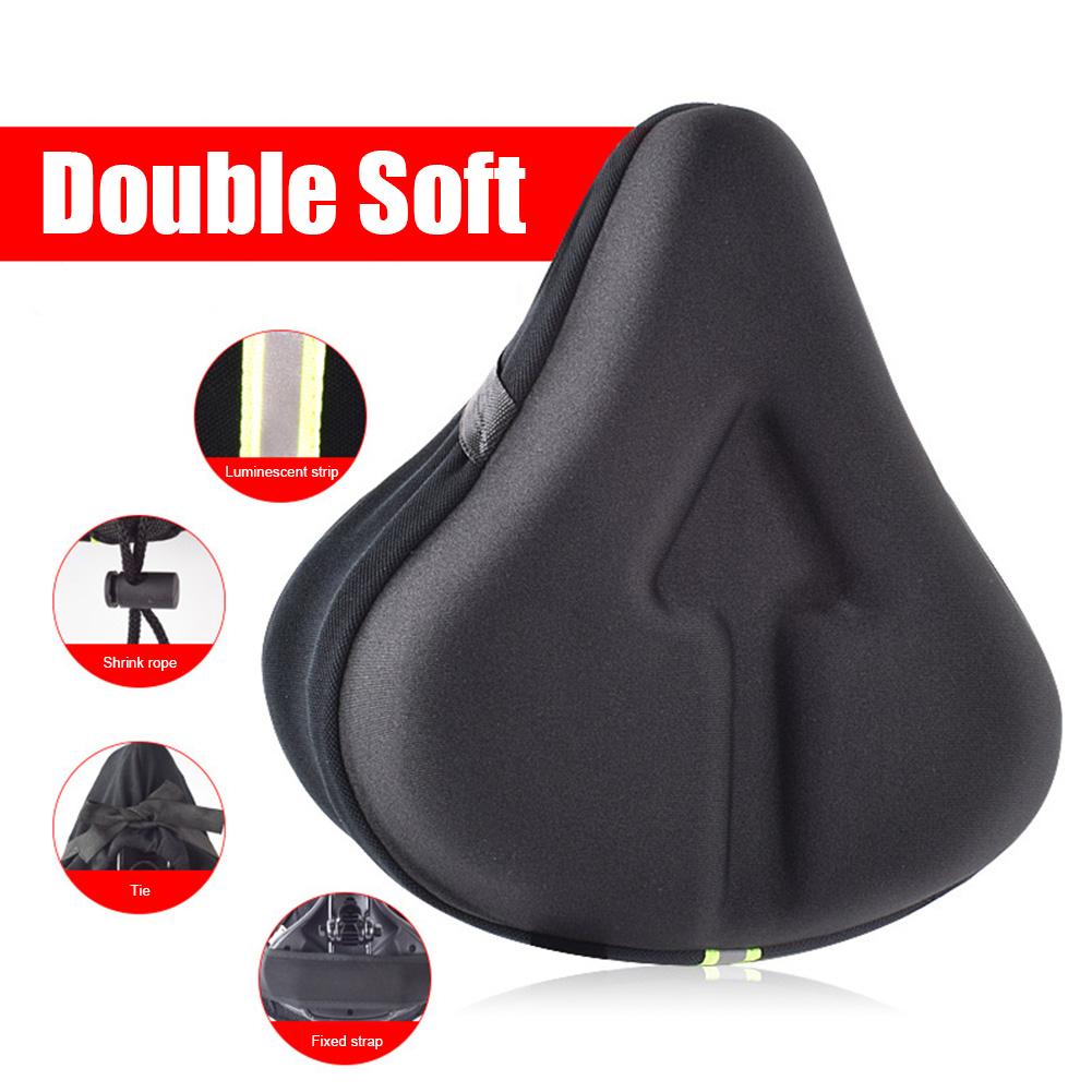 Bicycle 3D Saddle Cover Cushion Large Silicon Gel Padded Bike Seat Cover Soft Bike Saddle Thickened Seat Bycicle Accesories