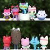 13 pieces/set Gabby's Dollhouse action doll cute doll series model toys desktop car decorations birthday party gifts