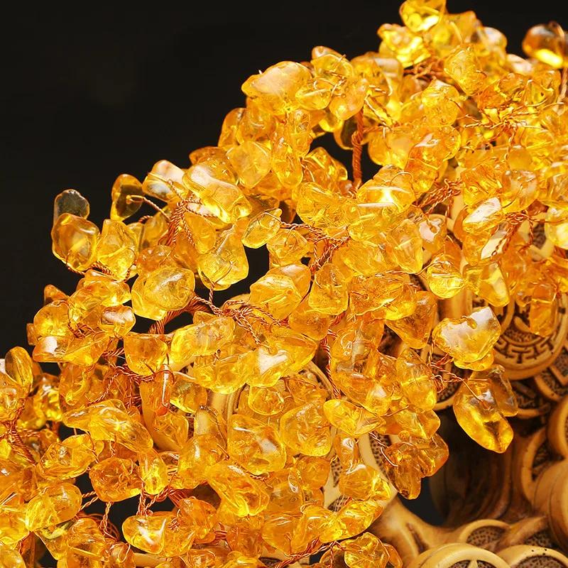 Ornamente pentru casă Arborele banilor Crearea de mobilier Arbore norocos Decorarea biroului Măsuță TV Bar pentru vinuri Decor masă de lucru artizanal Cadou