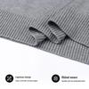SNOWFLYING Men's Faux Two-Piece Shirt Collar Knitted Sweater