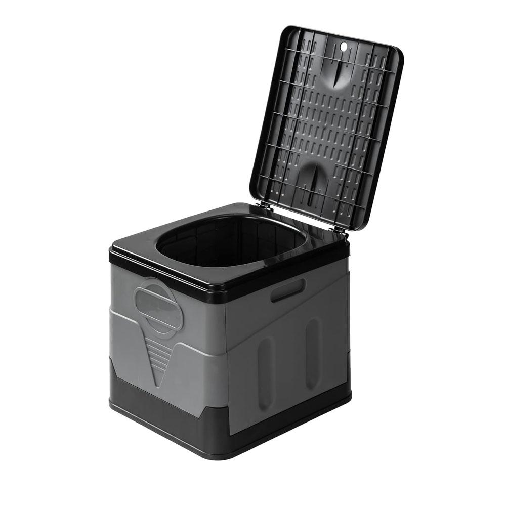Portable Toilet,Upgrade Portable Toilet for Adults Camping,Tall Camping Toilets Portable for Home/Camping/Boat/Hiking/Long Trips серый