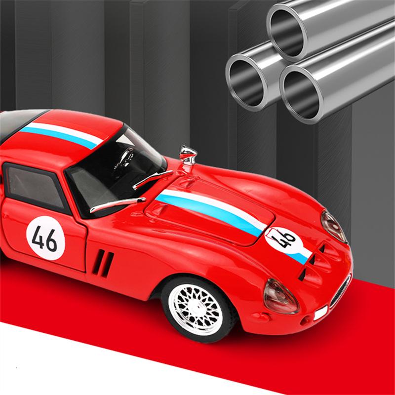 1:32 250 GTO Alloy Sports Car Model Diecasts Metal Track Racing Car Vehicles Model Simulation Sound and Light Childrens Toy Gift