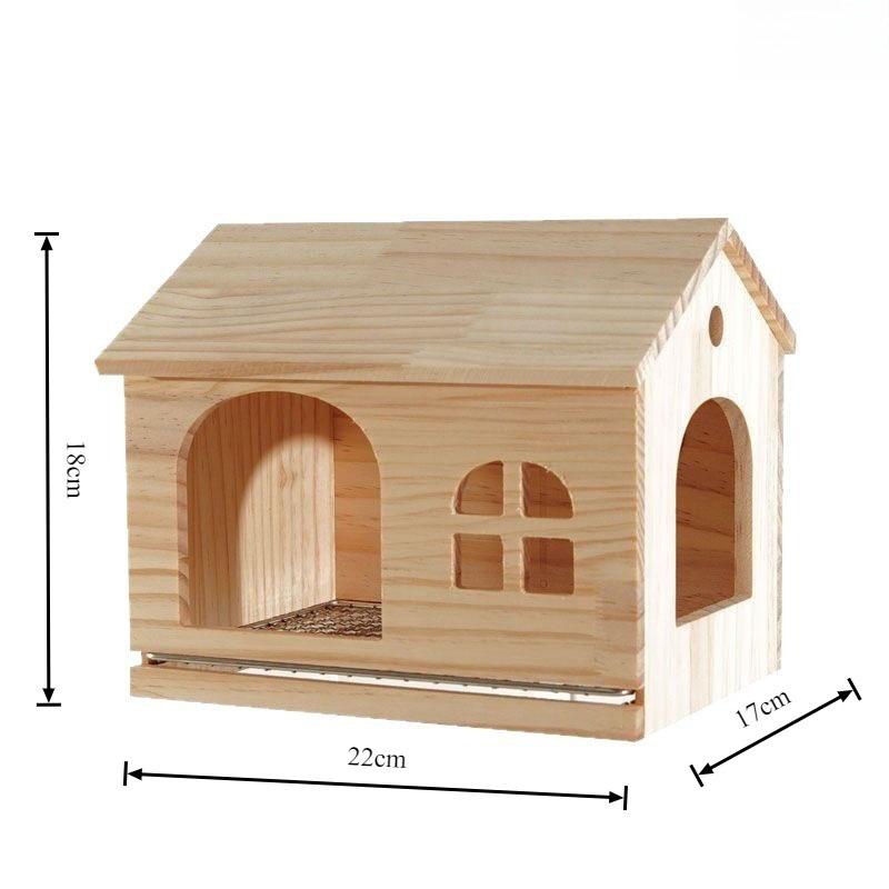 

Parrot Wooden House Drawable Bird s Nest Tiger Skin Peony Small House Bird Cages Wooden Toy for Pet Bird Parrot Cage Accessories