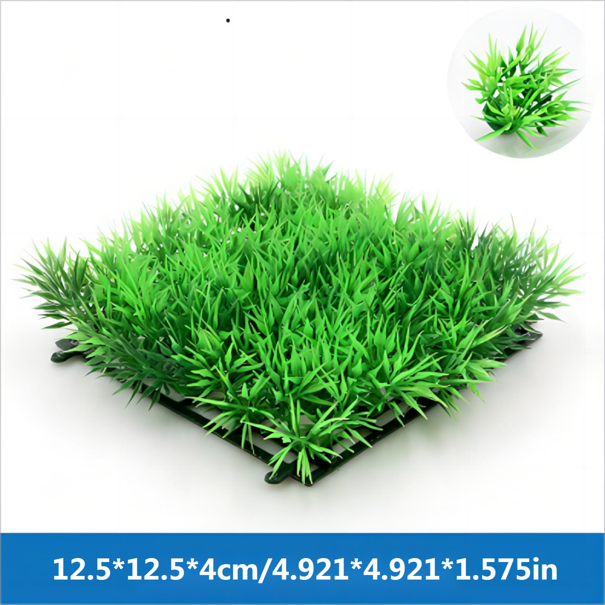 1 шт. АБС Искусственный Аквариум Зеленый Газон Декоративные Принадлежности Аквариум Ландшафтный Дизайн Высокая Симуляция Водный Газон Имитация Растений
