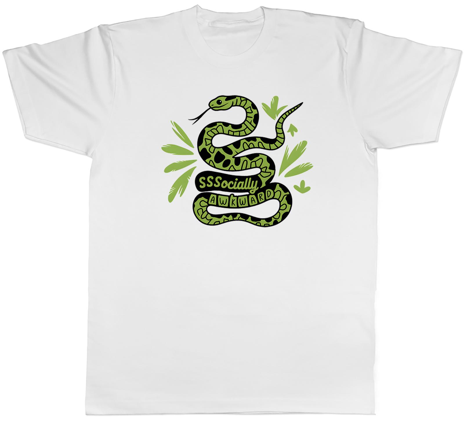 SSSOCIALLY AKWARD FUNNY REPTILE SNAKE LOVER UnisexS TSHIRT TEE GIFT TOP S