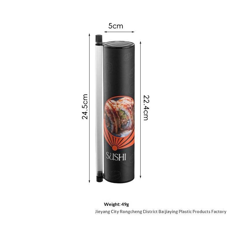 Stampo Sushi per Alimenti a Cono Secchiello di Carta Push-Up Confezione Scatola di Carta Scatola Push Sushi Rotonda Con Cannuccia per Salsa Accessori Bento