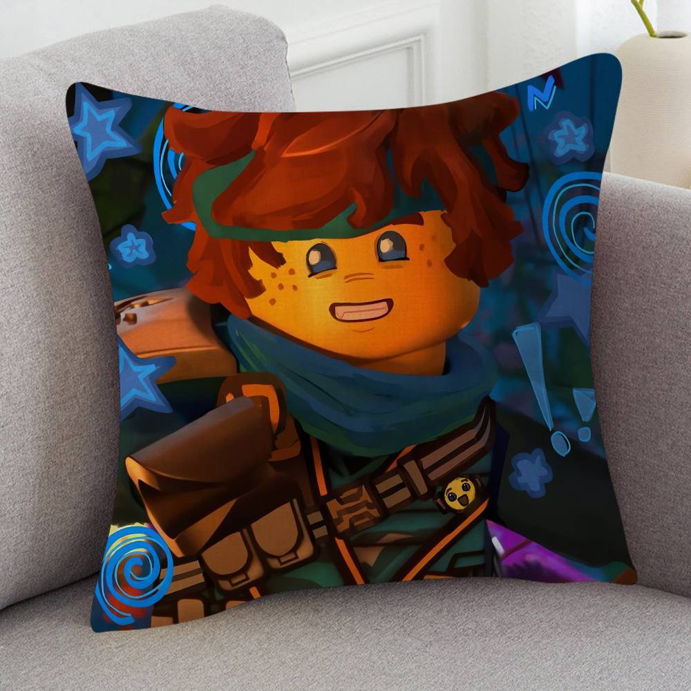 Anime Ninjago Game For Cartoon Print Peripheral Pillow Case Cushion Cover Home Decor Birthday Gift Pillowcover
