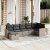 VidaXL Garden Lounge Set with Cushions 7 Pcs, Patio Sofas, Patio Furniture Set, Outdoor Furniture, Grey 3265316